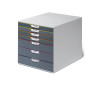 DURABLE - VARICOLOR 7 - Module de classement - 7 Tiroirs - Casier de rangement bureau - Pour documents au Format A4+- 1 pièce - 