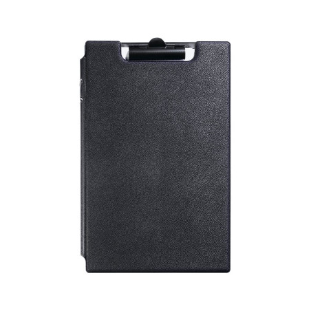 Durable 233201 Porte - Bloc avec Pince et Rabat - pour Bloc Format A4+ - avec Poches Intérieures Coloris Noir