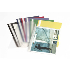 Durable 257302 Pack de 50 Protège-Documents Transparent Blanc A4