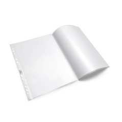 DURABLE - Pochettes transparentes - Pochettes perforées transparentes A3 - Pochettes BUSINESS - Avec perforation renforcée - Ouv