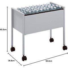 Durable 309523 Classement pour Dossier suspendu Standard 80 A4 Argent métallisé