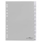 Durable 644110 Index vierges en PP (avec onglets vierges) 10 pièces, gris Durable 644110 Index vierges en PP (avec onglets vierges) 10 pièces, gris