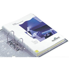DURABLE - Attaches autocollantes - Attaches FILEFIX - Pour documents non perforés A4 - Perforation universelle - Transparent - S