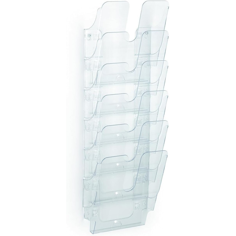 DURABLE - Porte-documents mural FLEXIPLUS 6 - Pour le classement et la présentation de documents au format A4 - Transparent - 1 DURABLE - Porte-documents mural FLEXIPLUS 6 - Pour le classement et la présentation de documents au format A4 - Transparent - 1