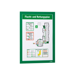 Durable 487205 Duraframe Sachet de 2 Cadres d'Affichage Repositionnables A4 Vert