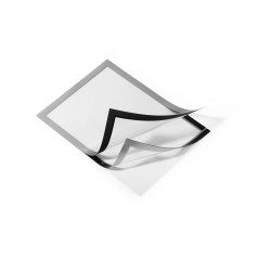 Durable 487223 Cadre Affichage Duraframe Pochette Adhésive A4 Plastique Gris