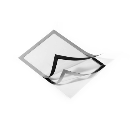 Durable 487223 Cadre Affichage Duraframe Pochette Adhésive A4 Plastique Gris
