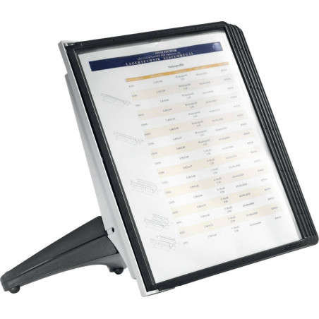 Durable 554001 Support de Consultation Sherpa Soho 5 Pochettes pour Consultation Et Présentation Documents A4 Noir