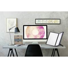 Durable 554001 Support de Consultation Sherpa Soho 5 Pochettes pour Consultation Et Présentation Documents A4 Noir