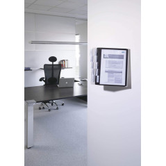 Durable 563122 SHERPA® MURAL 10, avec 5 Pochettes Gris/5 Pochettes Noir