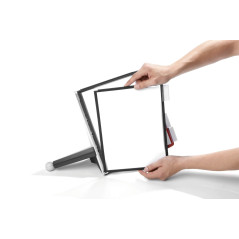 Durable 563200 PUPITRE DE TABLE SHERPA® TABLE 10 Pochettes pour Consultation et Présentation Documents A4 5 Rouge/5 Noir