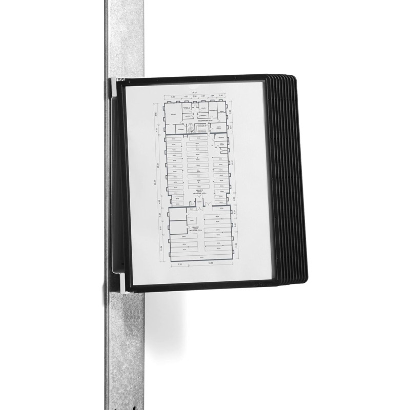 DURABLE - Support mural magnétique VARIO MAGNETIC WALL 5 - Pour la présentation de documents A4 - 10 pochettes A4 - 1 pièce - No DURABLE - Support mural magnétique VARIO MAGNETIC WALL 5 - Pour la présentation de documents A4 - 10 pochettes A4 - 1 pièce - No