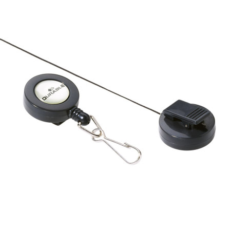 Durable 822158 Boite de 10 Enrouleurs avec Mousqueton