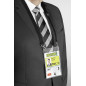 Durable 852501 Pochette Porte-badge Evènement avec Lacet Textile Duo Noir pour Insertion Format A6 148 x 105 mm Plastique Résist Durable 852501 Pochette Porte-badge Evènement avec Lacet Textile Duo Noir pour Insertion Format A6 148 x 105 mm Plastique Résist