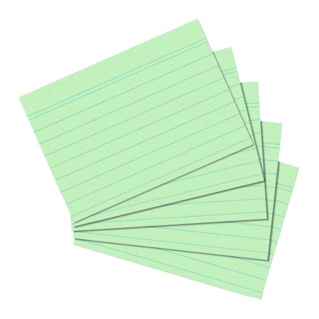 herlitz Fiches Bristol, Vert, a5