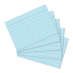 Herlitz carte 10836203 index A6, 100 pièces, bleu