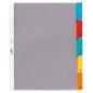 Durable 663019 Registre d'enveloppes A4 5 pièces, 1 pièce, transparent avec onglets de couleur Durable 663019 Registre d'enveloppes A4 5 pièces, 1 pièce, transparent avec onglets de couleur