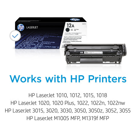 HP 12A Q2612A Toner Noir Authentique