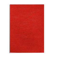 Fellowes - 5373702 - Pack de 25 Couvertures Grain Cuir - A4 - Rouge