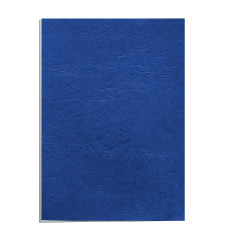 Fellowes Couverture Pour Reliure A4 Grain Cuir 250 g/m² FSC 100% Recyclable Pack De 25 Bleu Royal