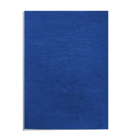 Fellowes Couverture Pour Reliure A4 Grain Cuir 250 g/m² FSC 100% Recyclable Pack De 25 Bleu Royal