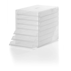 Durable 1712000 Idealox Module de Classement 7 Tiroirs Ouverts Format C4 Transparent