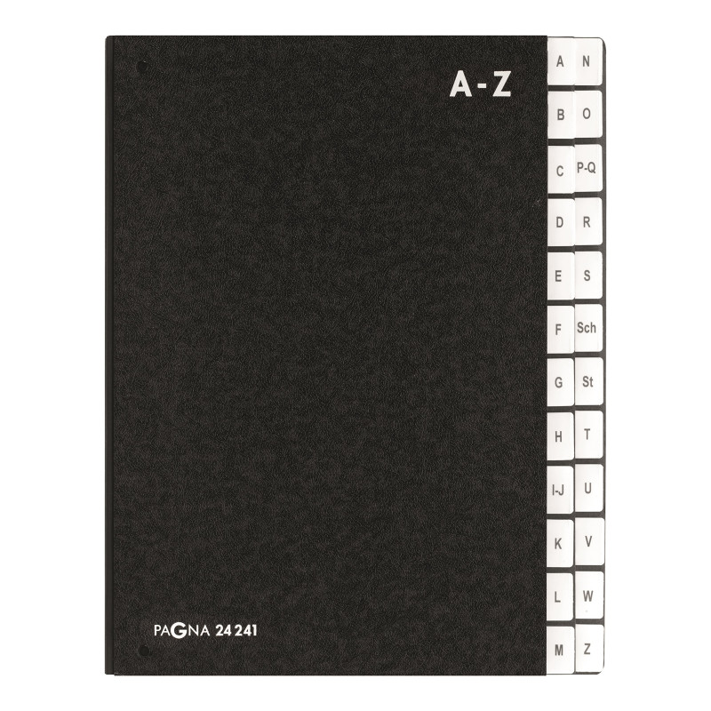 Pagna Classeur à soufflet A-Z avec 24 compartiments A-Z (Noir) (Import Allemagne) Pagna Classeur à soufflet A-Z avec 24 compartiments A-Z (Noir) (Import Allemagne)