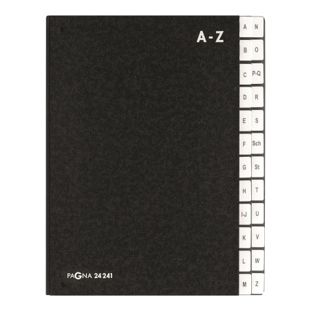 Pagna Classeur à soufflet A-Z avec 24 compartiments A-Z (Noir) (Import Allemagne)