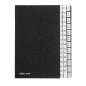 Pagna 24441-04 Classeur de bureau 44 intercalaires en carton rigide Noir Dos flexible 3 trous Onglets 1-2 + 1-12 Jan-Dec Pagna 24441-04 Classeur de bureau 44 intercalaires en carton rigide Noir Dos flexible 3 trous Onglets 1-2 + 1-12 Jan-Dec