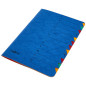 PAGNA P2413102 Trieur bleu DIN A4 carton aggloméré Nombre de compartiments: 12