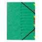Pagna 24131-03 Trieur A4 Easy en carton avec 12 onglets colorés (Vert) Pagna 24131-03 Trieur A4 Easy en carton avec 12 onglets colorés (Vert)