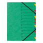 Pagna 24131-03 Trieur A4 Easy en carton avec 12 onglets colorés (Vert) Pagna 24131-03 Trieur A4 Easy en carton avec 12 onglets colorés (Vert)