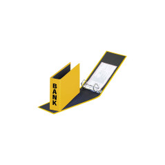 Classeur Banque classeur à anneaux DL 2 Bagues Couleurs assorties jaune
