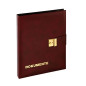 Pagna Porte-documents en cuir synthétique souple avec fermeture à sangle 4 anneaux Pagna Porte-documents en cuir synthétique souple avec fermeture à sangle 4 anneaux