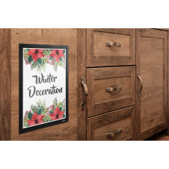 Durable 484301 Cadre d'affichage Duraframe Wallpaper avec Languettes Adhésives Amovibles pour Surfaces Délicates ou Non Lisses F