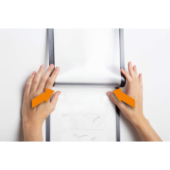 Durable 484301 Cadre d'affichage Duraframe Wallpaper avec Languettes Adhésives Amovibles pour Surfaces Délicates ou Non Lisses F