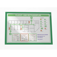 Durable 487305 Duraframe Sachet de 2 Cadres d'affichage repositionnables A3 Vert