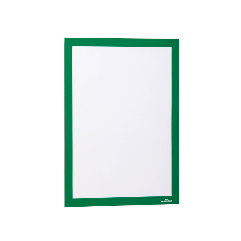 Durable 488205 Duraframe Boîte de 10 Cadres d'Affichages Repositionnables A4 Vert Durable 488205 Duraframe Boîte de 10 Cadres d'Affichages Repositionnables A4 Vert