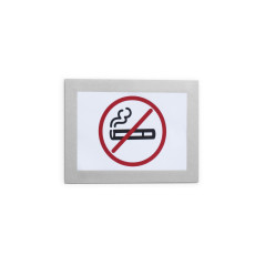 Durable 494823 Info Frame Duraframe Magnetic (A6, cadre magnétique pour surfaces métalliques) 5 pièces - Argent