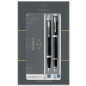 Parker IM Duo coffret-cadeau avec stylo bille et stylo plume | finition noire laquée avec attributs chromés | recharge et cartou Parker IM Duo coffret-cadeau avec stylo bille et stylo plume | finition noire laquée avec attributs chromés | recharge et cartou