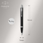 Parker IM Duo coffret-cadeau avec stylo bille et stylo plume | finition noire laquée avec attributs chromés | recharge et cartou Parker IM Duo coffret-cadeau avec stylo bille et stylo plume | finition noire laquée avec attributs chromés | recharge et cartou