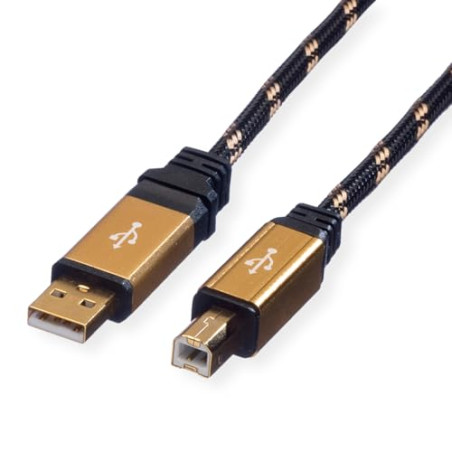 ROLINE GOLD Câble USB 2.0, type A-B, 1,8m
