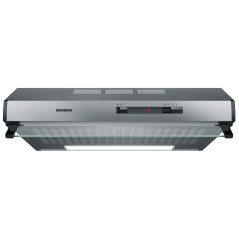 Siemens iQ100 LU62LFA51 hotte 250 m³/h Monté au mur Argent D - Hottes (250 m³/h, Ducted/Recirculating, E, E, D, 68 dB)