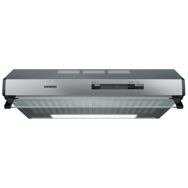 Siemens iQ100 LU62LFA51 hotte 250 m³/h Monté au mur Argent D - Hottes (250 m³/h, Ducted/Recirculating, E, E, D, 68 dB) Siemens iQ100 LU62LFA51 hotte 250 m³/h Monté au mur Argent D - Hottes (250 m³/h, Ducted/Recirculating, E, E, D, 68 dB)