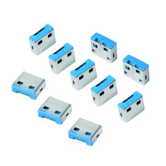 Logilink USB Port bloqueur de Château 10x Schlösser Gris