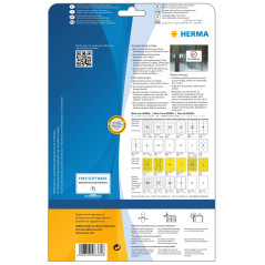 Herma 8334 Panneaux robustes film plastifié 190 x 275 A4 LaserCopy 25 pièces Blanc