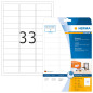 Herma 8837 Étiquettes jet d'encre 63,5 x 25,4 A4 825 pièces Blanc