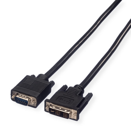 VALUE Câble DVI, DVI (18+5) M-VGA M, 2,0 m
