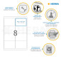 Herma 10018 Étiquettes movables/amovibles 99,1 x 67,7 A4 200 pièces Blanc Herma 10018 Étiquettes movables/amovibles 99,1 x 67,7 A4 200 pièces Blanc