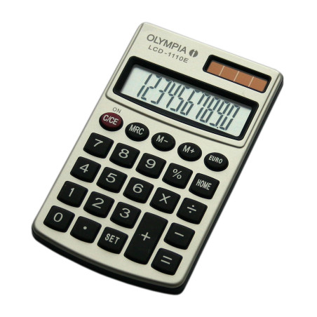 Olympia LCD1110E Calculatrice Argent